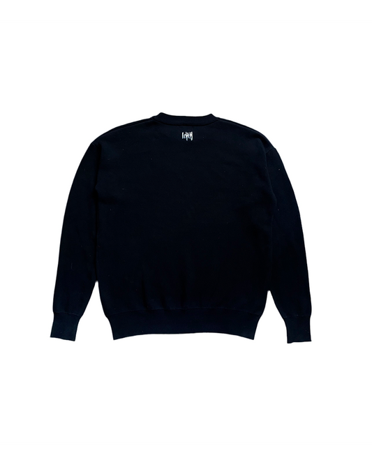 'HAVE A GOOD DIE' knitted sweater