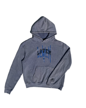 Load image into Gallery viewer, “College” Hoodie - washed blue
