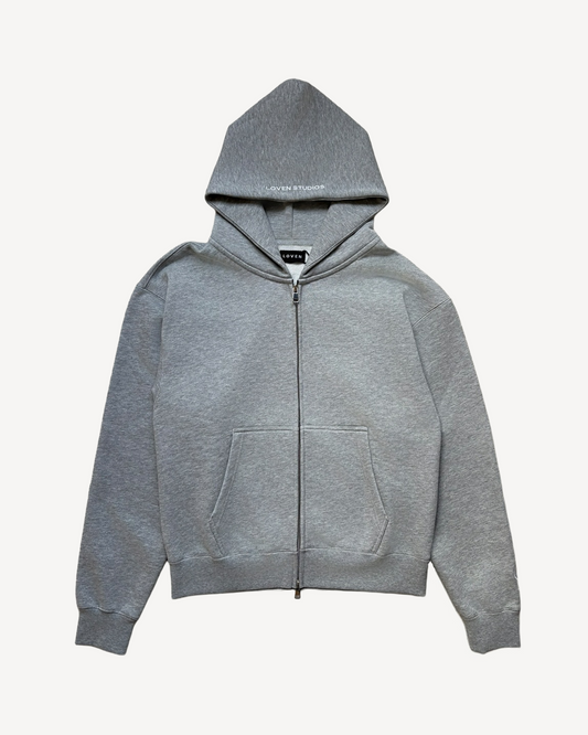MINIMAL ZIP-UP HOODIE