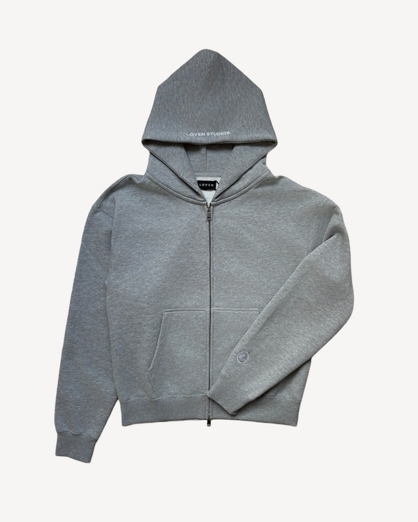 MINIMAL ZIP-UP HOODIE